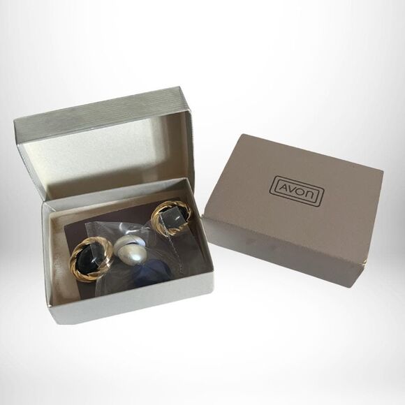 Rare 1984 Kenneth Jay Lane Signed Color Attraction Earrings 9ct. Gold- NIB - Picture 2 of 5